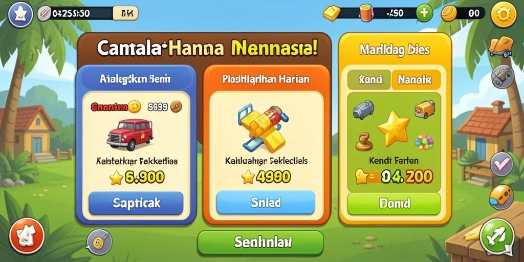 Tampilan awal game 797K yang menarik dan penuh warna.