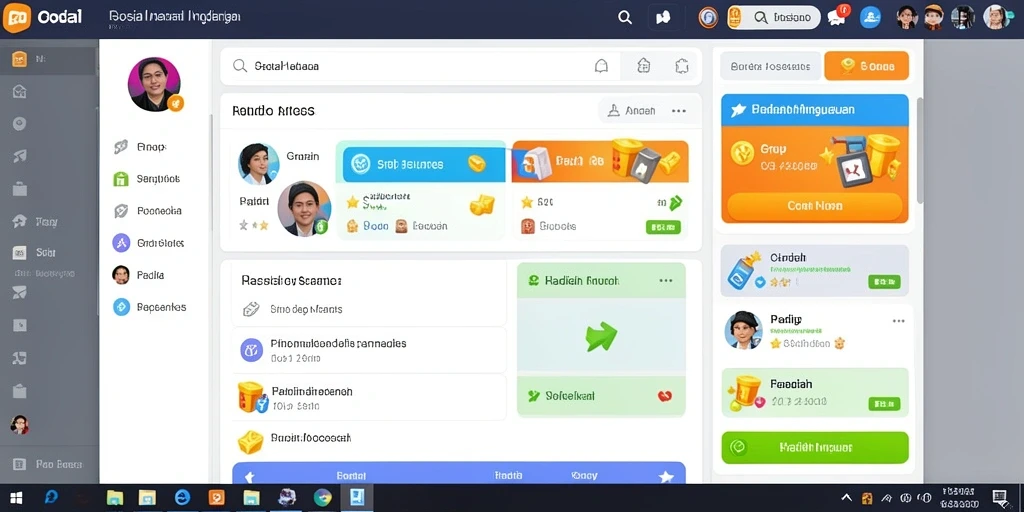 Tampilan awal yang menarik dan user-friendly.