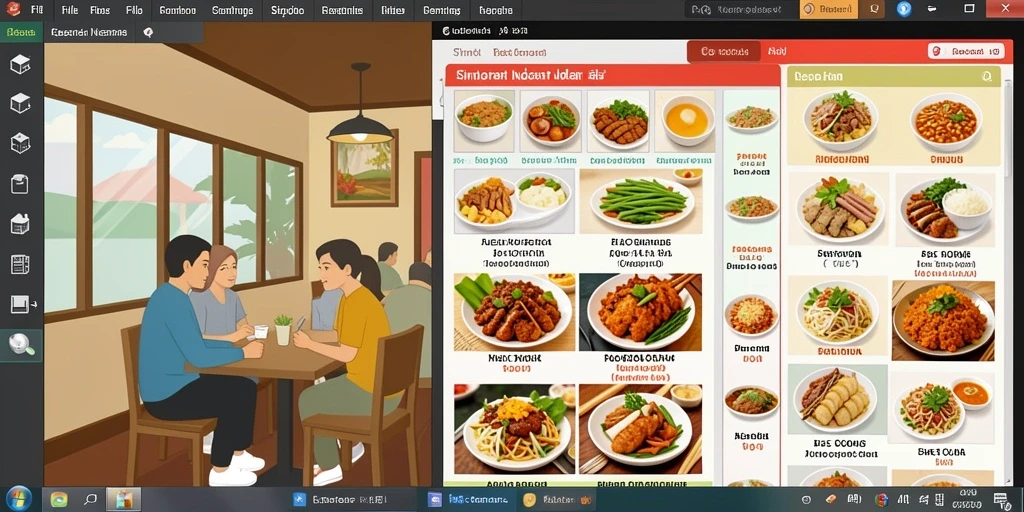 Tampilan antarmuka aplikasi yang user-friendly.