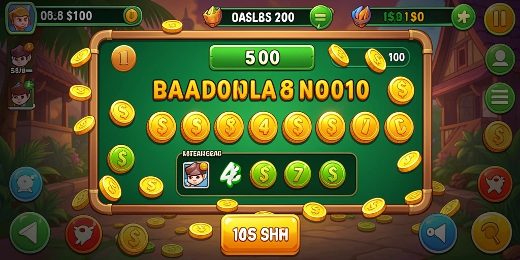 Tampilan utama permainan dengan berbagai pilihan slot.
