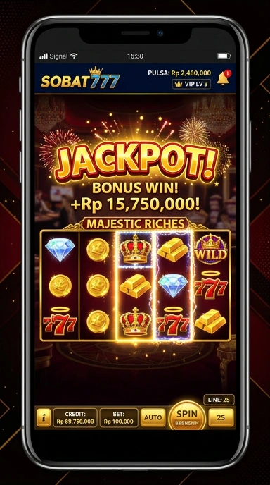 Cuplikan layar menu unduhan sobat777 untuk perangkat Android